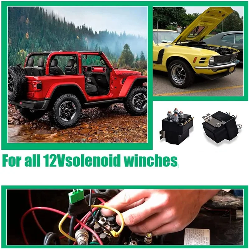 

A040-12V 250A Winch Solenoid Relay Contactor For AUT UTV 5000-7000Lbs Winch