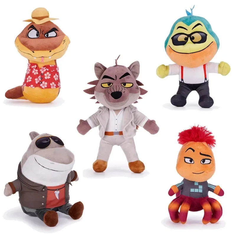 

Плюшевая мультяшная косичка Bad Guys, милая аниме, мягкая игрушка для домашнего декора, кукла, детский подарок на день рождения, плохой волк, новинка 2025 года