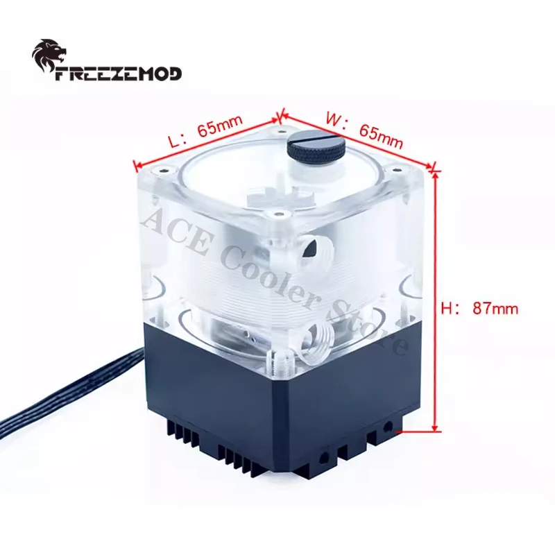 FREEZEMOD AIO Pump Reservoir, 960L/H Pump 4000 RPM With 960L/H Flow Rate Indicator Magnetic Levitation Core, PUB-Q2YT