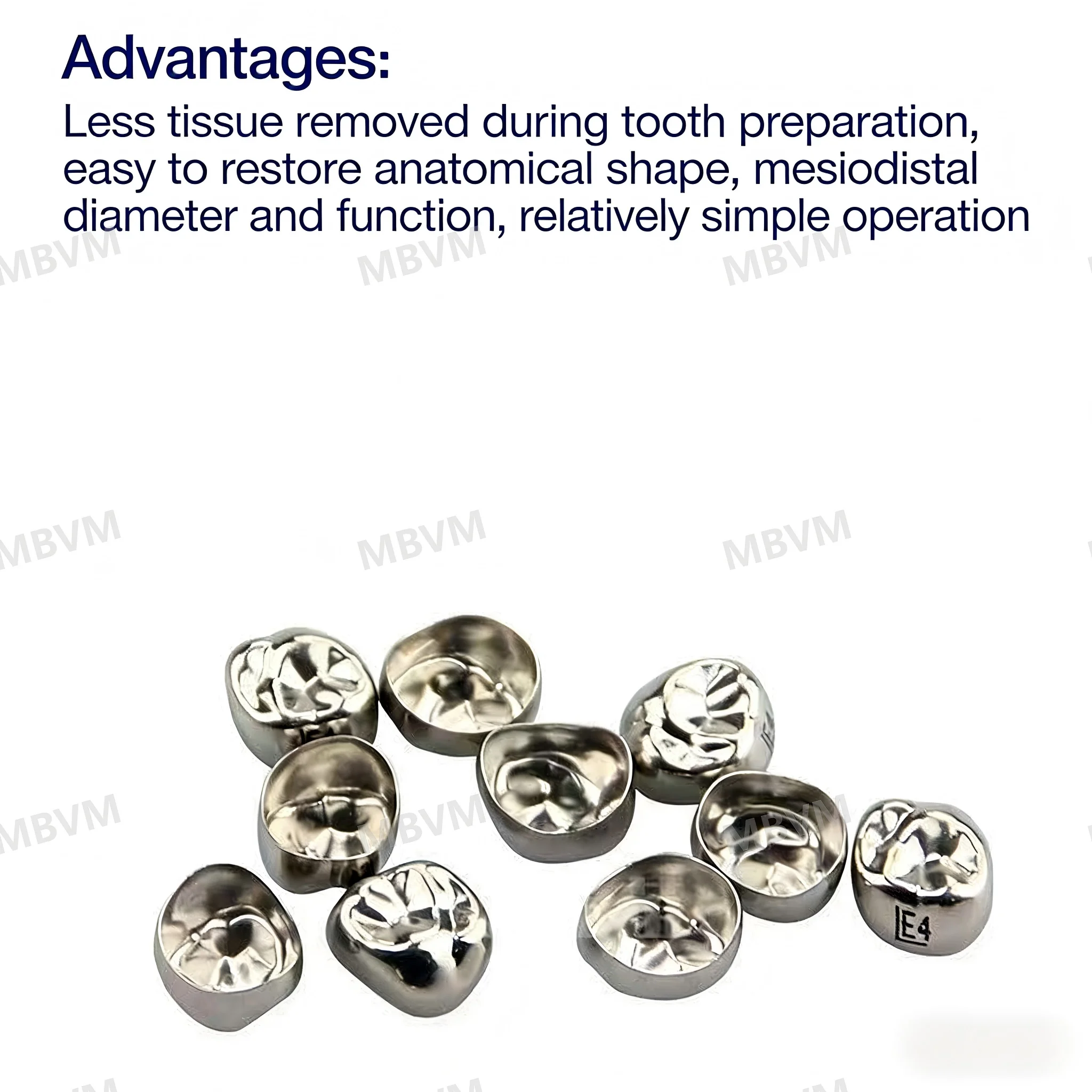 Preformed Crown Crimping Pliers, Kids Stainless Steel Crowns for Primary Teeth with Refills, Pediatric Dental Supplies (SSC)