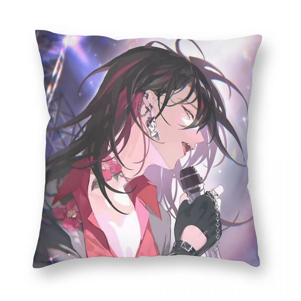

Anime Vox Akuma Square Pillowcase Pillow Cover Cushion Zip Decorative Comfort Throw Pillow for Home Bedroom