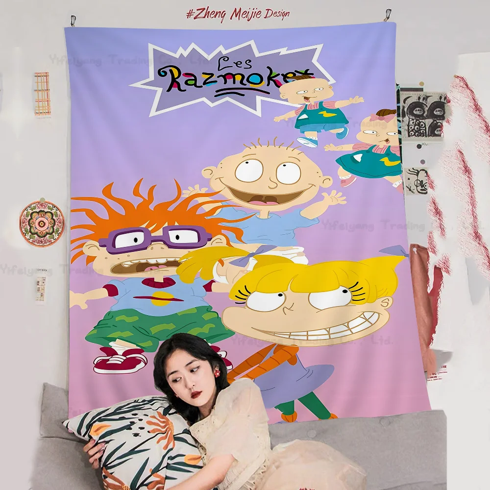 

Cartoon R-Rugrats Printed Large Wall Tapestry Hanging Tarot Hippie Wall Rugs Dorm Cheap Hippie Wall Hanging