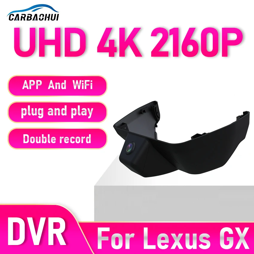 جديد! مسجل فيديو Night Visio 4K UHD التوصيل والتشغيل جهاز تسجيل فيديو رقمي للسيارات داش كام كاميرا لكزس GX 550 550h GX550 GX550h J250 2024 2025