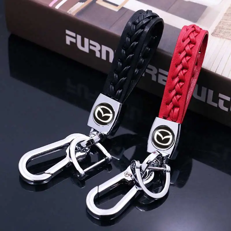 Плетеный веревочный автомобильный брелок-держатель для ключей, чехол для Mazda CX6 RX7 MX3 MX5 CX5 CX3 Protege Speed6 CX9 CX7 CX9, украшение