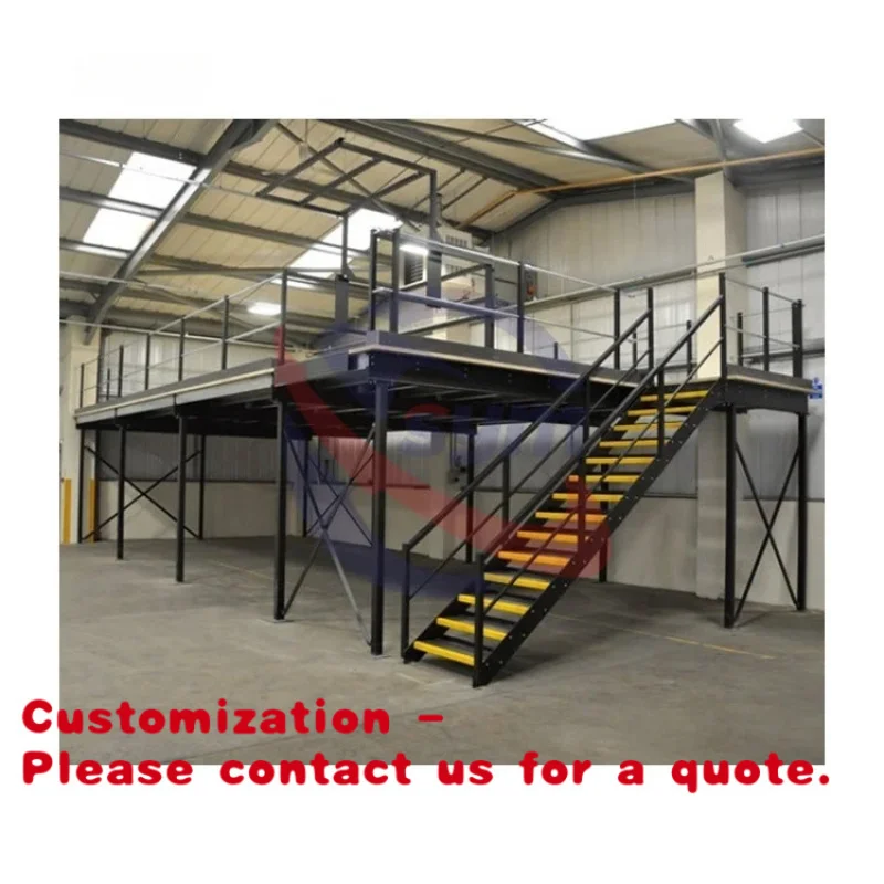 

custom.Metal Shelving Unit Mezzanine Platform Heavy Duty Metal Shelving Industrial Shelving Rack Workshop