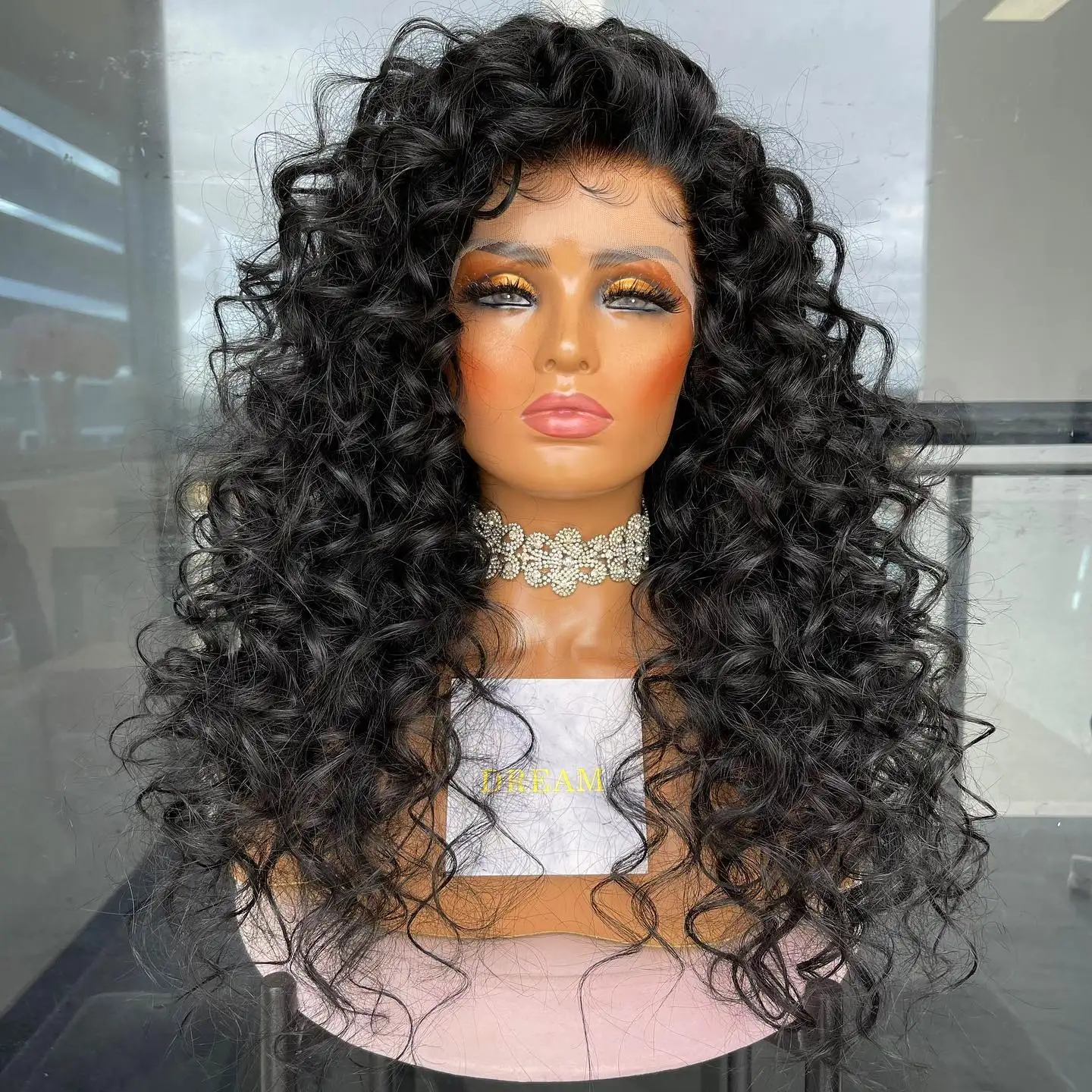 Peruvian Bouncy Water Wave #1 Jet Black 100% Human Hair Wigs for Black Women Glueless Cheap Middle T Part Wigs Natural Hairline