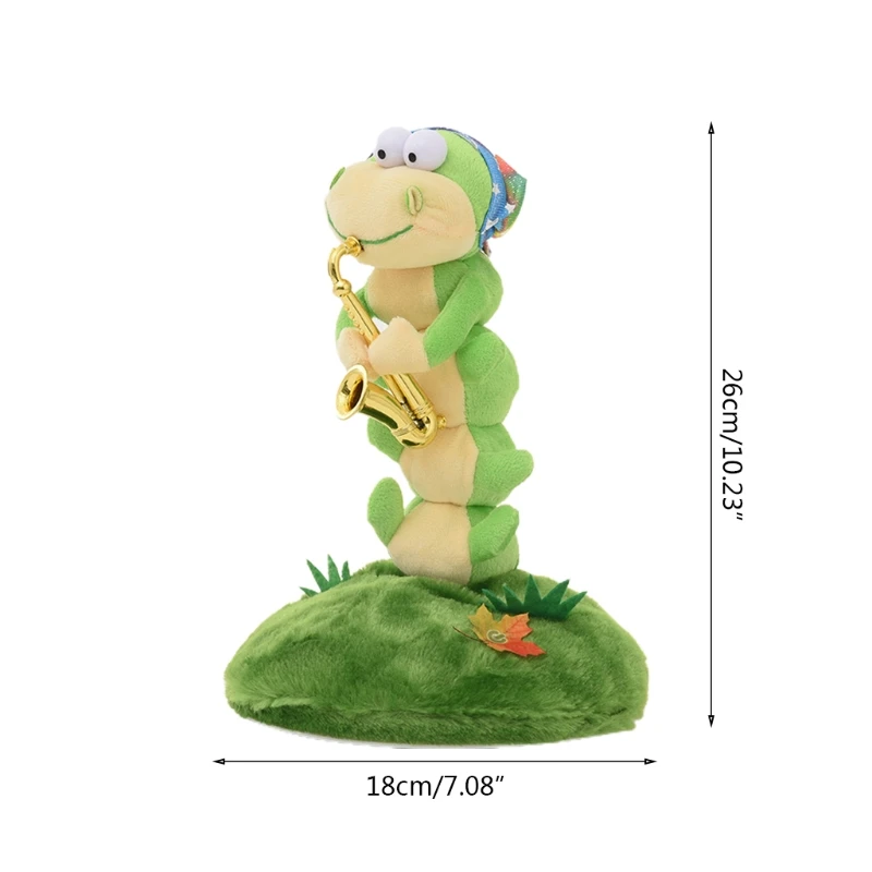 Electronic Shake Singing for Caterpillar Toy Plush Stuffed Toy Educational Wriggle Dancing Animal Toy Party Decorat