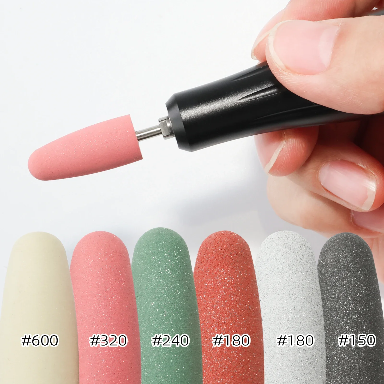 HYTOOS جولة سيليكون مسمار لقمة ثقب 12*24 مللي متر 3/32 "الدوارة مانيكير أدوات تلميع القدم الأظافر الكهربائية اكسسوارات #5