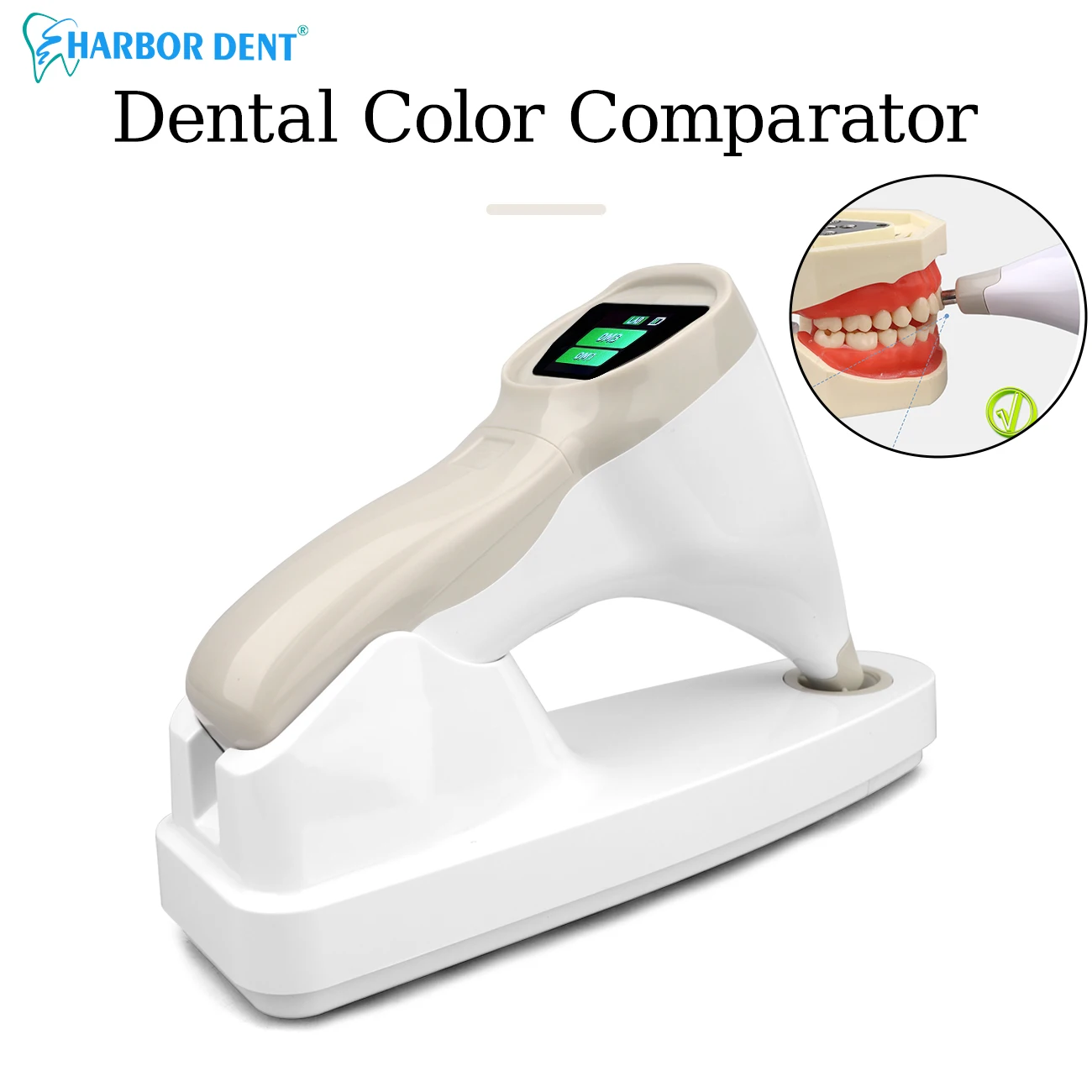 

Dental Photoelectric Tooth Color Comparator Digital Shade Guide Corrector LCD Screen Wireless Dentist Equipment