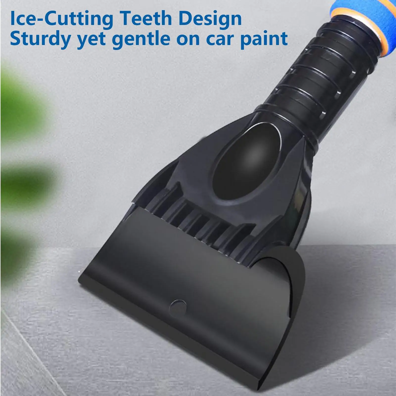 

Скребок для снега для автомобиля, эргономичная ручка, съемная лопата, скребок для льда на лобовом стекле с вращающейся на 360 градусов головкой для автомобиля