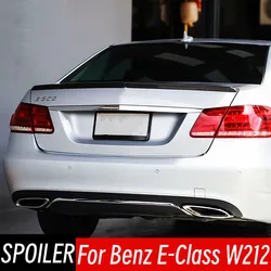 For Mercedes Benz E-Class W212 180 200 260 300 320 4 Door Rear Trunk Lid Boot Ducktail Lip Spoiler Wings Car Accessories Part