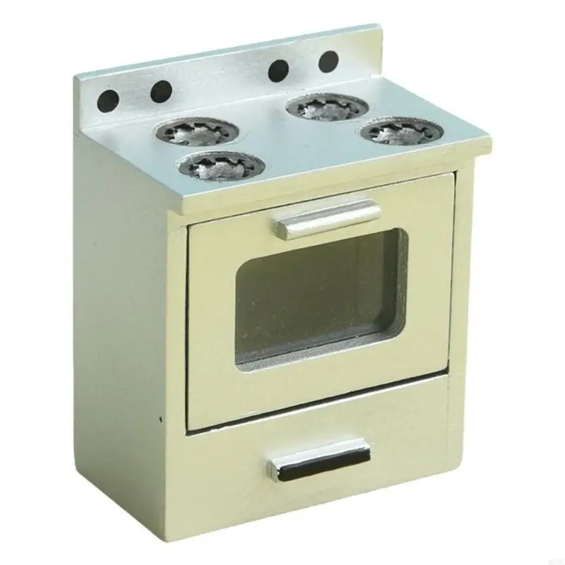 M89C Miniature Kitchen Cabinet Model Doll House Accessories Role Play Appliance Set