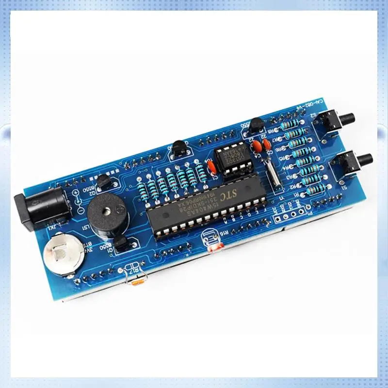 

A70R-Digital Clock Kit Light Control 1 Inch LED Digital Tube 51 Microcontroller Electronic Clock DIY Parts With Shell 1Set