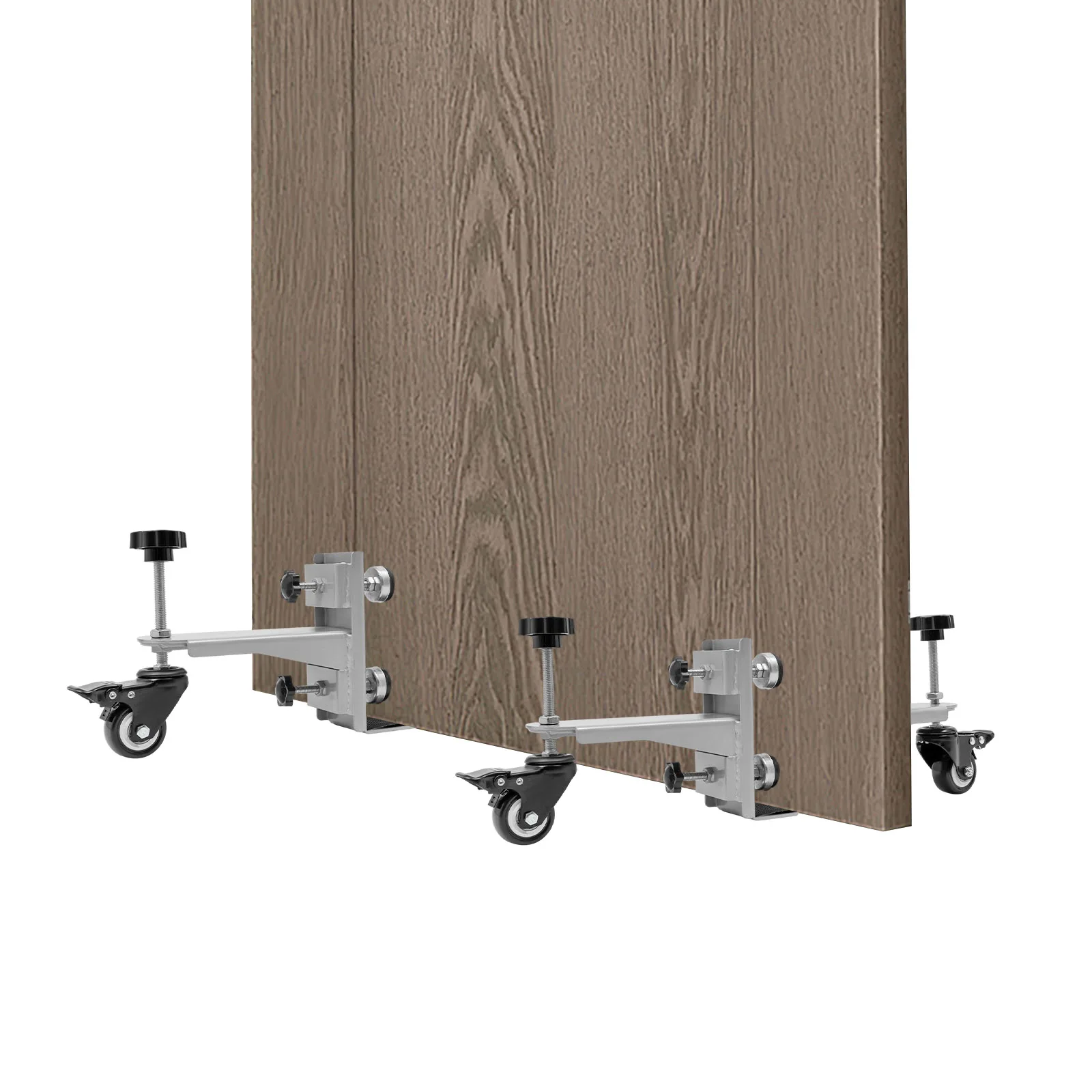 Silver 1-3/4" To 2-1/4" Door Installation 500lbs Tool Door Installation Tool Kit with Pressure Plate Holder Anti-slip Pads