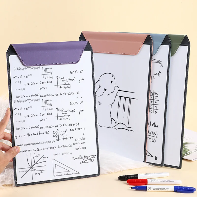 A4 Whiteboard Handwriting Board Reusable Noteboard Erasable Magnetic Message Agency Tasks Small Blackboard Notebook