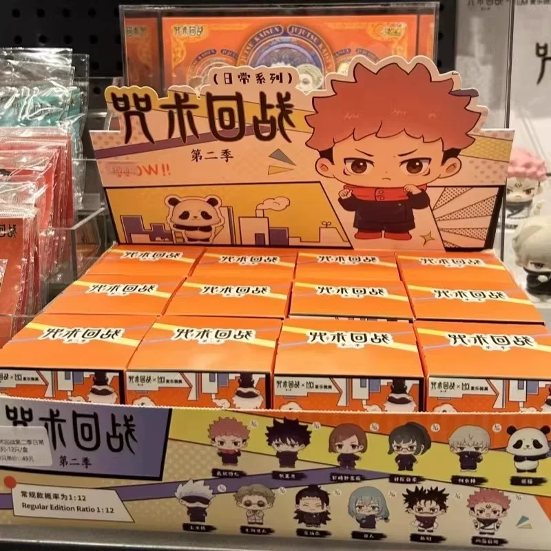 In Magazzino Genuino Jujutsu Kaisen Stagione 2 Serie Quotidiana Cieco Scatola Personaggio Anime Gojo Satoru Geto Suguru Carino Bambola Giocattoli Regali