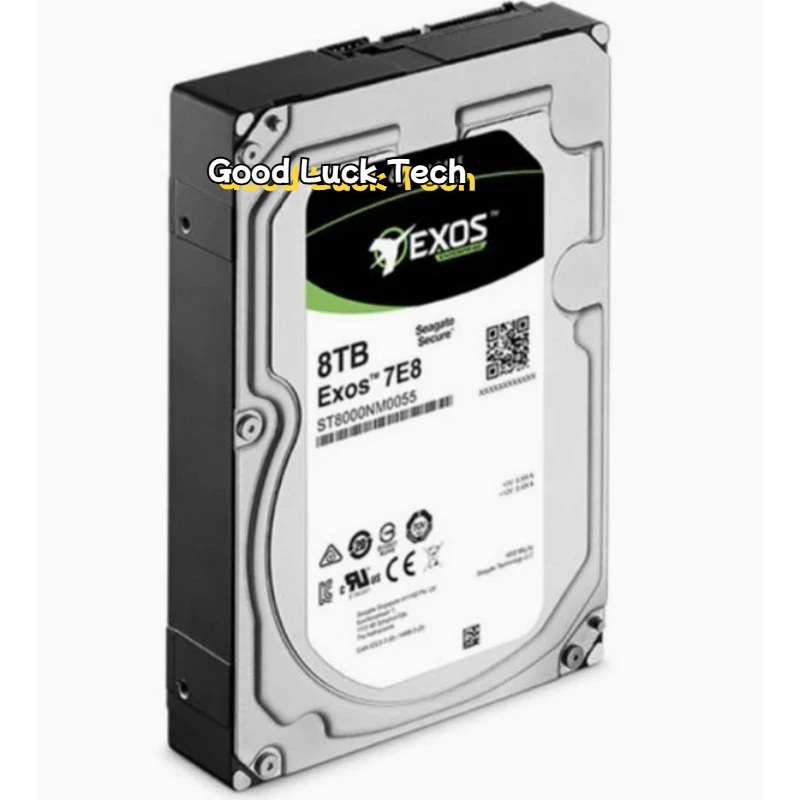 HDD 8TB For S-eagate Exos 7E8 ST8000NM0055 8TB  SATA  256MB 7200 RPM 3.5