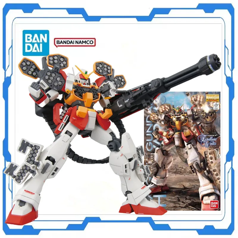 

Bandai Genuine Gundam Original 1/100 MG Gundam HEAVY ARMS EW Action Anime Assembly Model Kit Figure Action Desktop Toys Gifts