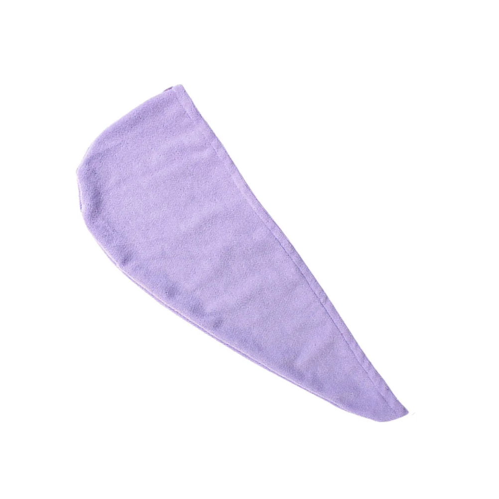 

2Pcs Hair-Drying Caps Quick Dry Non-Slip Microfiber Shower Towels Purple 60x25cm Fast Dry Hair Wrap Spa Drying Towels