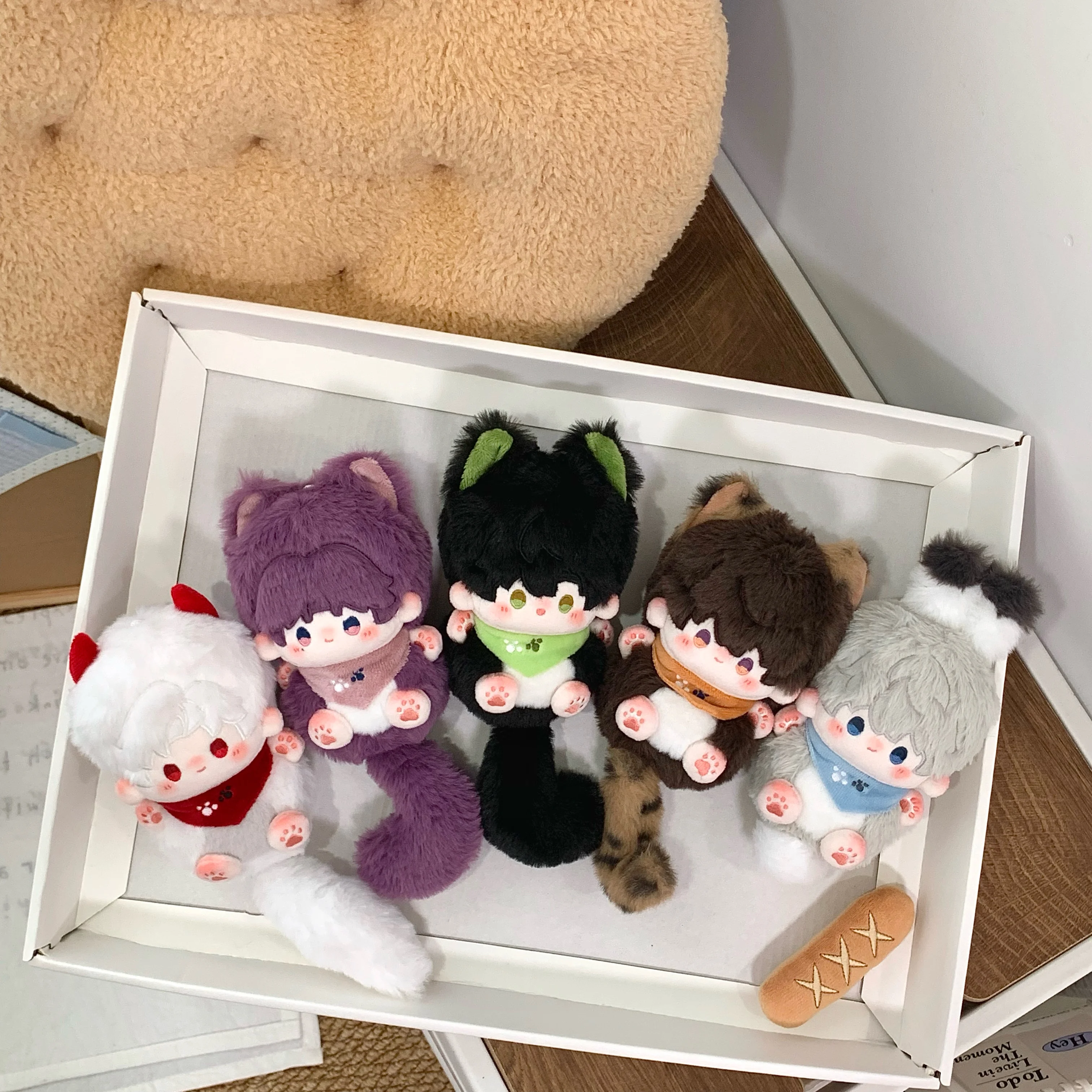 10cm Love and Deepspace Sylus Rafayel Zayne Xavier Caleb Stuffed Plushies Plush Doll Clothes Anime Game Keychain Bag Toy Kids Gi