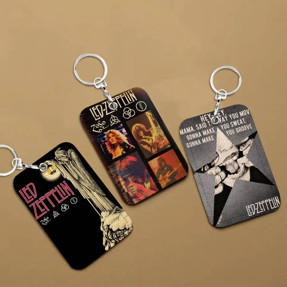 

Компактный кожаный кошелек для карт Band L-Led Z-Zeppelin Classic Leather Card Sleeve для мужчин и женщин, для использования в дороге