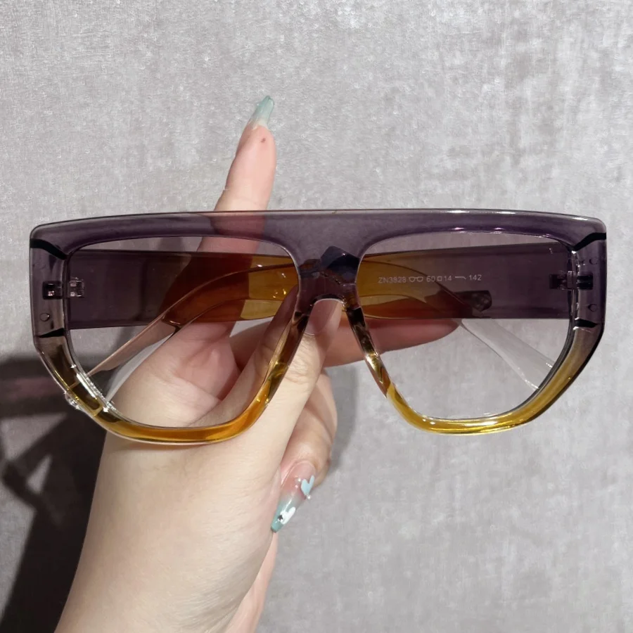 1 Stück Damen-Sonnenbrille, neuer Stil, quadratischer großer Rahmen, vielseitig, stilvoll, modisch, ansprechend für das Gesicht, Weihnachtsgeschenk, für den Alltag