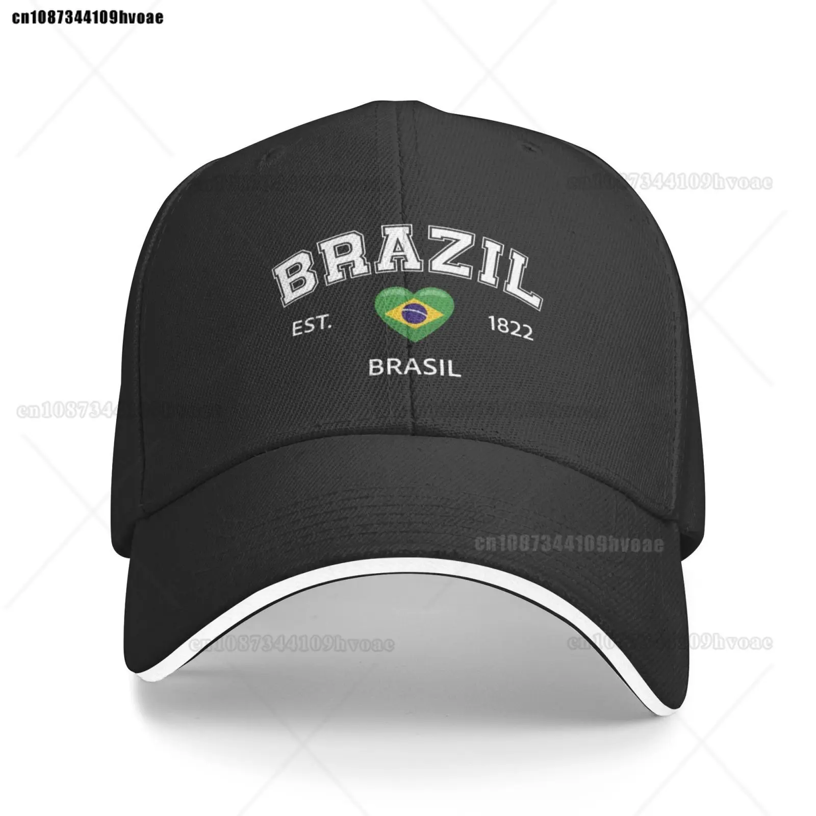 

Fashion Flag Hats Brazil EST.1922 Baseball Cap Unisex Adjustable Summer Sport Caps Brasil Sandwich Caps Snapback Golf Hat