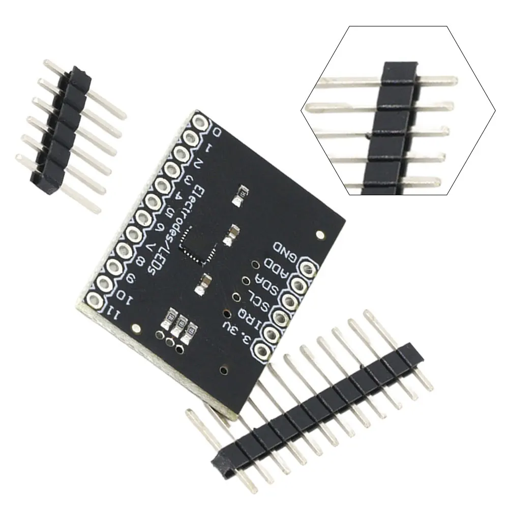 Picture 5: 10 Pcs MPR121 Capacitive Touch Sensor Modules For Keyboard Development Boards Sensor Controller Utilizes Electrical Accessories