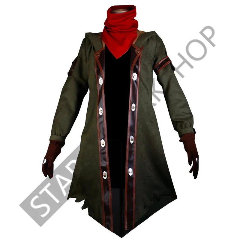 qq681 لعبة غامضة زي الصبي الذي تحطم الوقت إيكو تأثيري معطف طويل هالوين كرنفال بدلة حفلة موحدة Sh #3