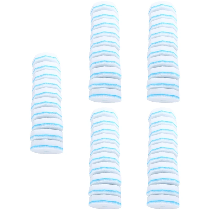 50 Piece Upgraded Toilet Brush Wand Sponge Disposable Toilet Cleaning Wand Head Compatible Wand Refills