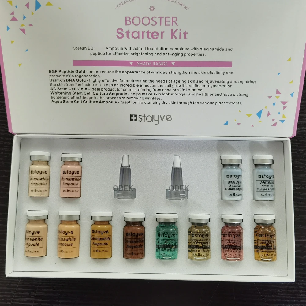 스테이브 비비 크림 연어 DNA 페이셜 글로우 세럼 앰플 에센스 펩타이드 보습 파운데이션 피부 재생 케어 뷰티