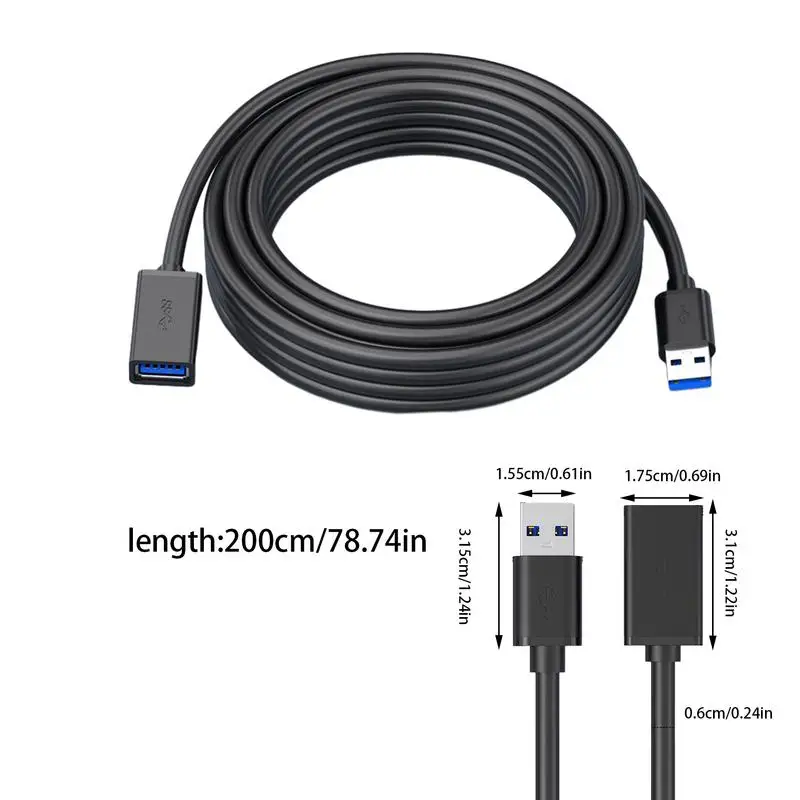 USB-Übertragungs kabel 5 Gbit/s Daten verlängerung kabel für USB 3,0 schnelle Daten übertragung Elektronik USB-Kabel für Tastaturen Festplatten