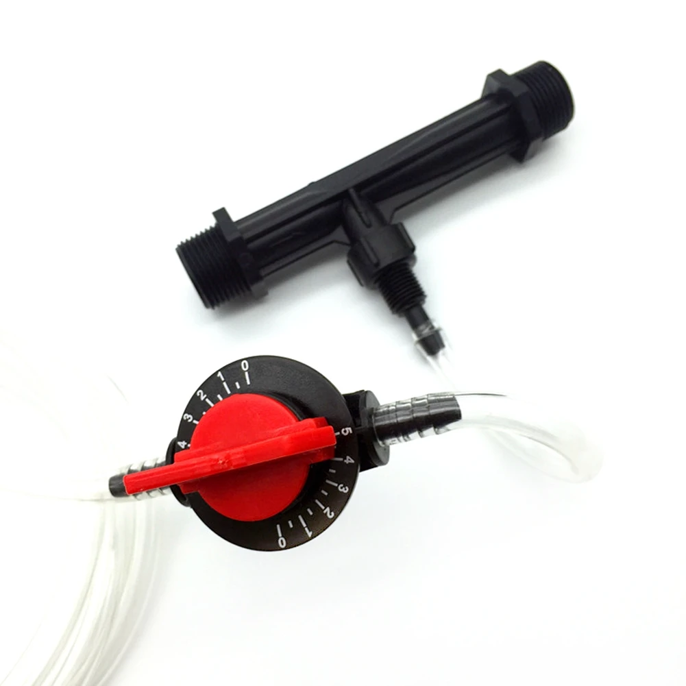 AB46-2Pcs 3/4 Garden Irrigation Device Venturi Fertilizer Injector Switch Water Tube Kit