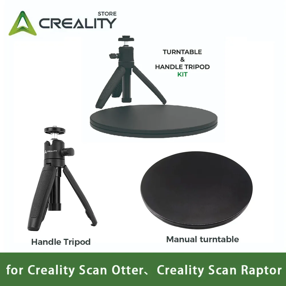 

Комплекты поворотного стола и штатива 3D-сканера Creality для 3D-сканера CR-Scan Otter/ Raptor со стандартной резьбой 1/4 дюйма, оригинал
