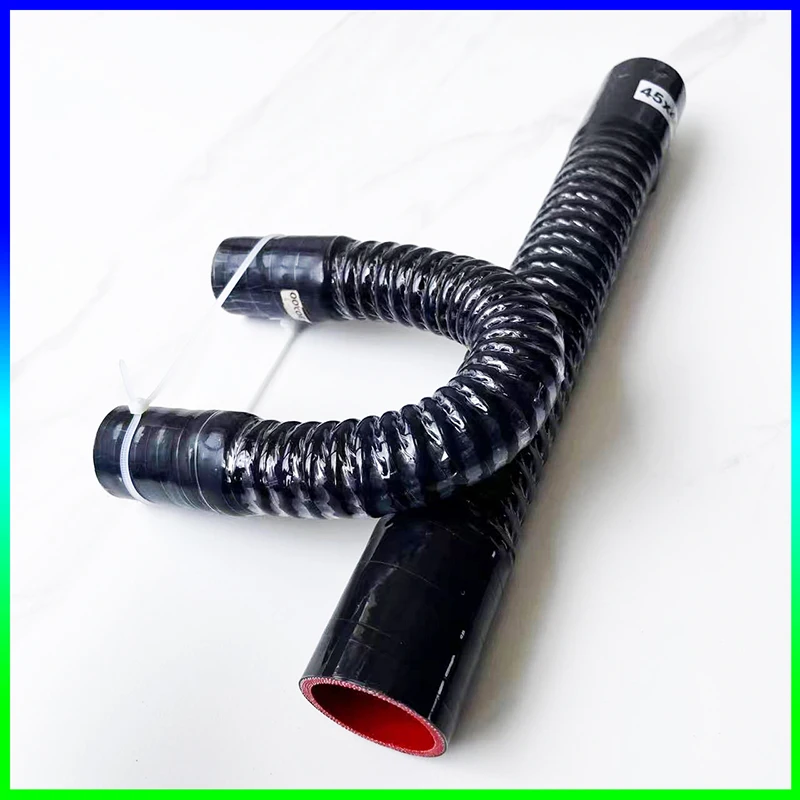 ID25-90mm Lengte 300-1000Mm Universele Auto Siliconen Flexibele Slang Luchtinlaat Pijp Radiator Buis Interkoeler Buis En Twee Klemmen