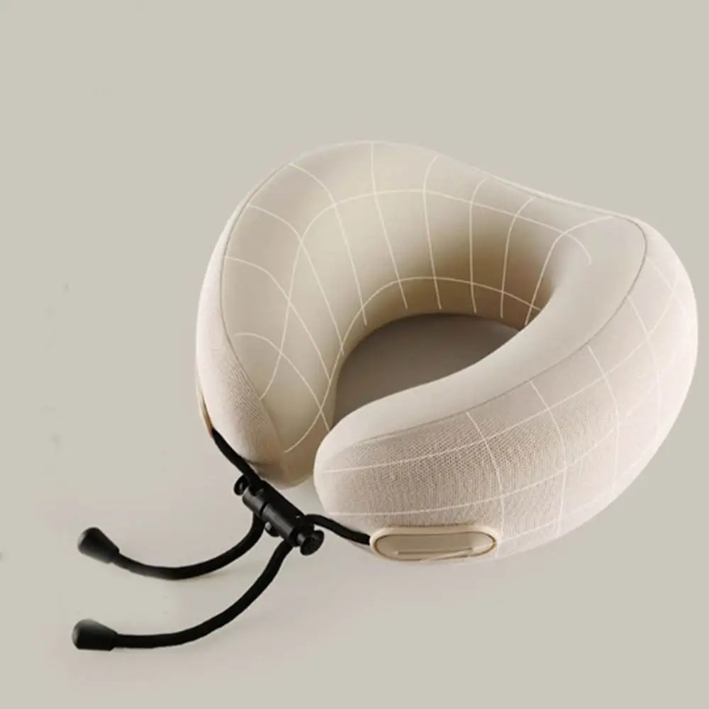 

Ergonomic U-shaped Travel Pillow Head Support with Storage Bag Office Nap Pillow Breathable Foldable Neck Cushion Travel