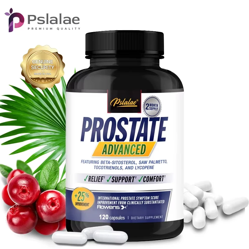 

Men's Health Supplement with Saw Palmetto Extract Capsules, Non-GMO Premium Formula
