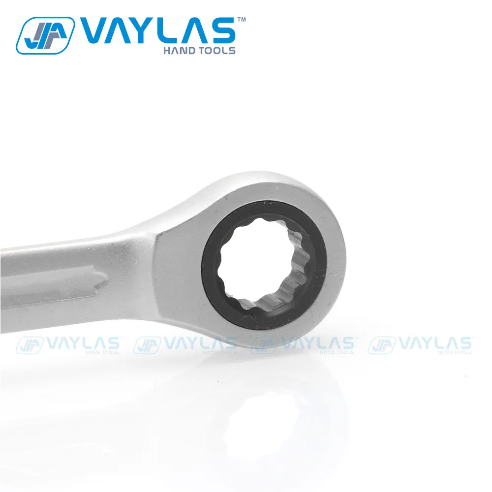 VAYLAS 13mm Dull Polished Combination Wrench Fixed Head Ratchet 72T and Open End High Torque Spanner  Repair Hand Tool