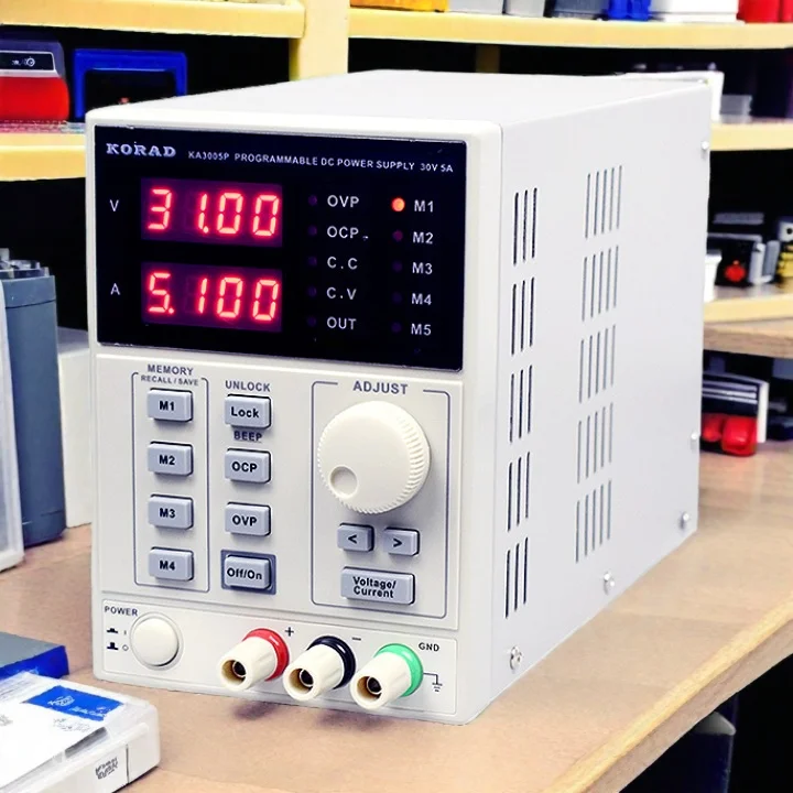 KA3005P прецизионный лабораторный регулируемый цифровой программируемый источник питания постоянного тока 30 В 5 А USB RS232 интерфейс 39 шт. адаптер постоянного тока для ноутбука