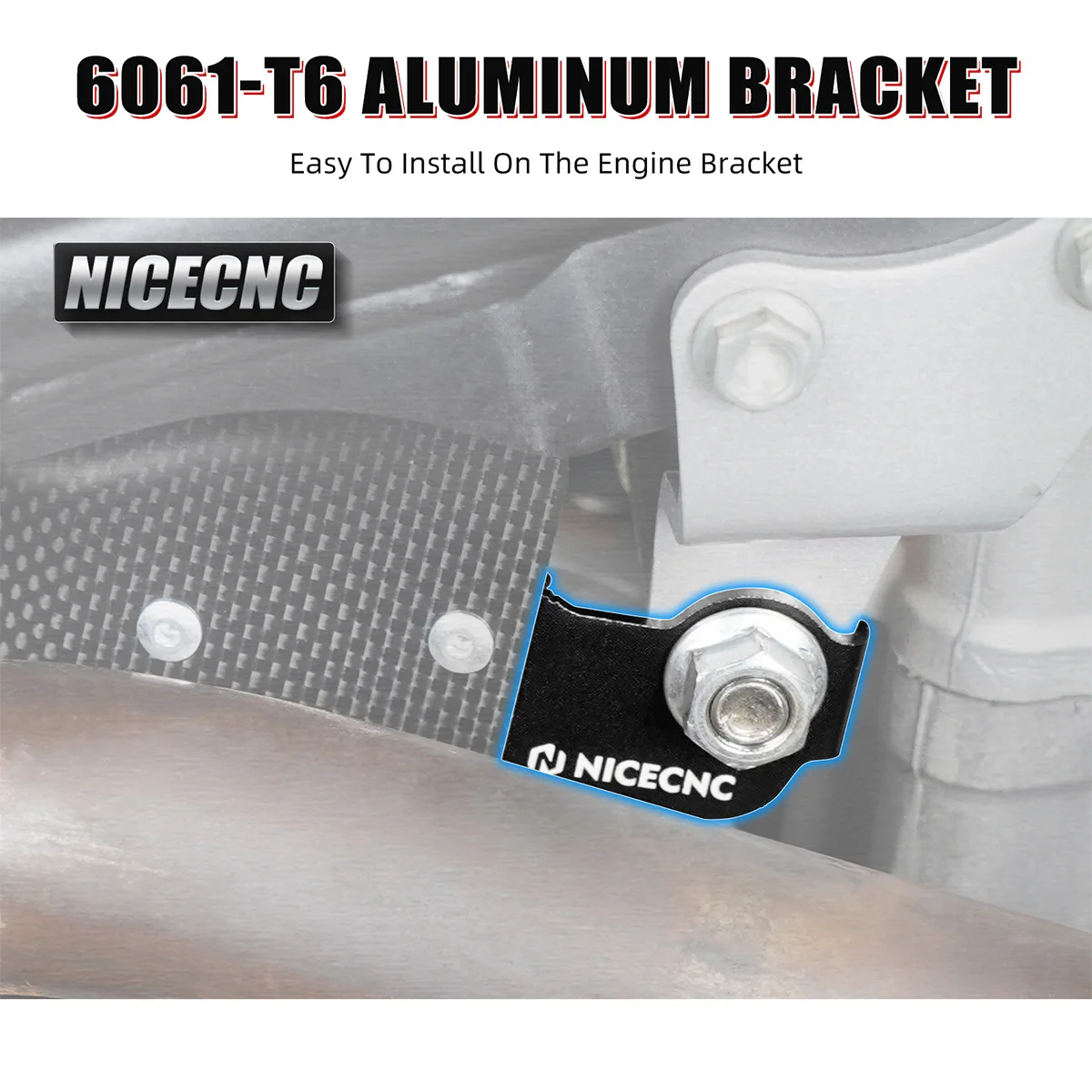 TRX450 المكربن الحرارة درع لهوندا TRX450R 2006-2009 TRX450ER 2009-2014 ألياف الكربون و T6-6061 الألومنيوم ATV الملحقات #2