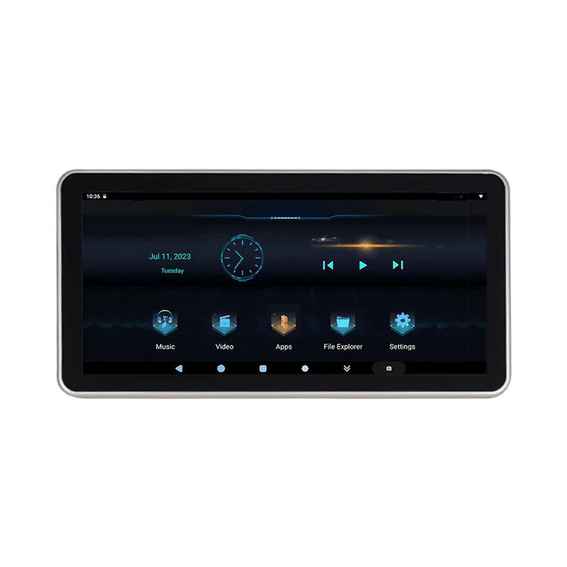 سيارة مقعد التلفزيون LC300 سيارة مسند الرأس بالجملة لاند كروزر مسند الرأس 12.3 "مسند الرأس أندرويد العرض #4