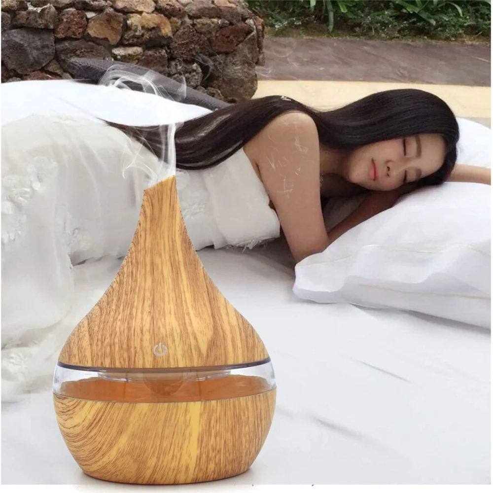 Portable Aroma Diffuser Ultrasonic Air Humidifier Essential Oil Mist Maker Cool Mist Air Purifier with 7 Color LED Night Light image 5