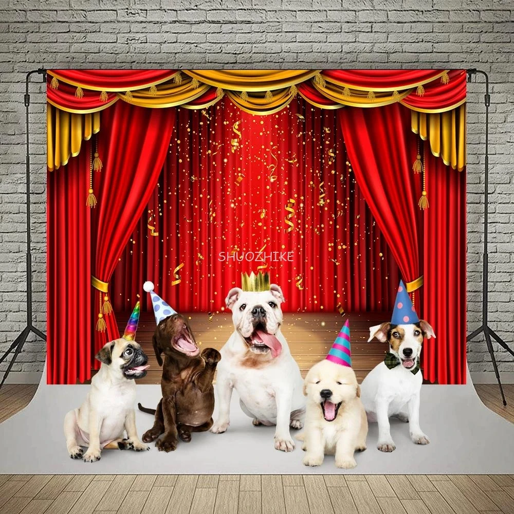 写真撮影の背景,ステージの背景,明るい光,新年,クリスマスパーティー,ポートレート,写真スタジオ,赤と青