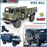 WPL B-24 1/16 Remote Control GAZ-66 Military Truck 4 Wheel Drive Off-Road B24 WPL RC Car Model Remote Control Climbing Car