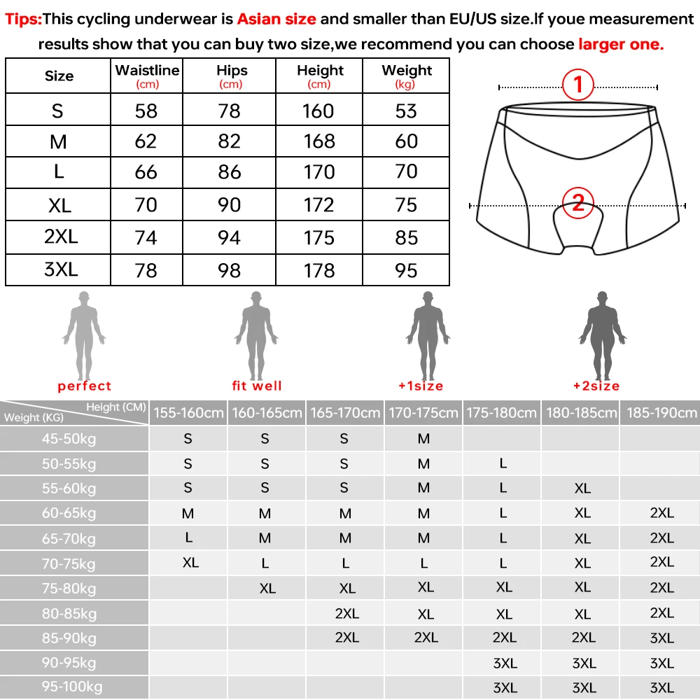 X-TIGER Intimo da ciclismo da uomo con boxer MTB imbottito in gel 5D Pantaloncini da ciclismo Intimo da ciclismo su strada Attrezzatura da ciclismo