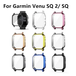 Funda protectora para reloj inteligente Garmin Venu SQ 2 SQ2, cubierta suave de TPU, Protector de pantalla completa para Garmin Venu Sq