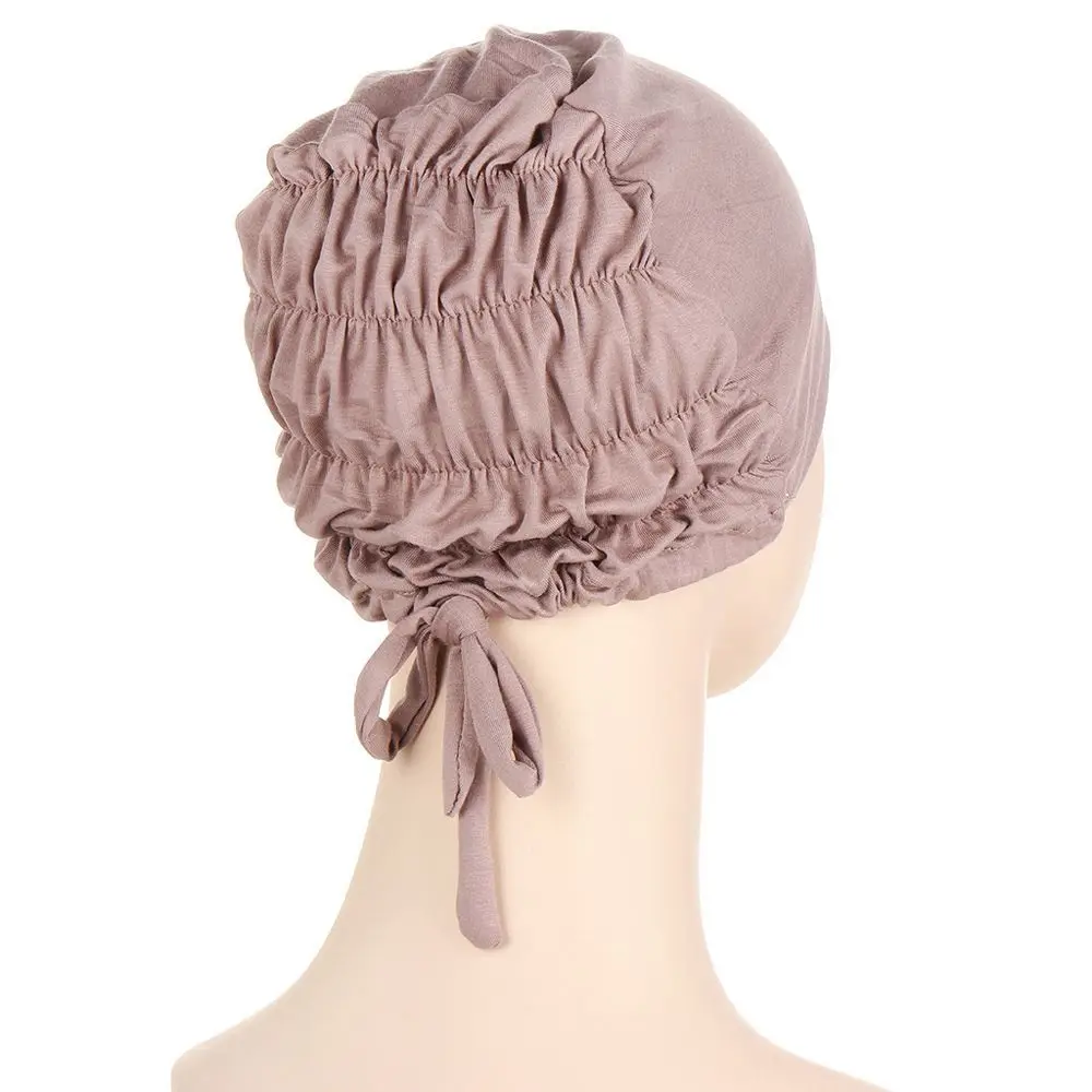 Berretti copricapo musulmano Hijab da donna Underscarf sciarpa con cappuccio cravatta elastica Hijab sciarpa testa Turbante musulmano Turbante islamico