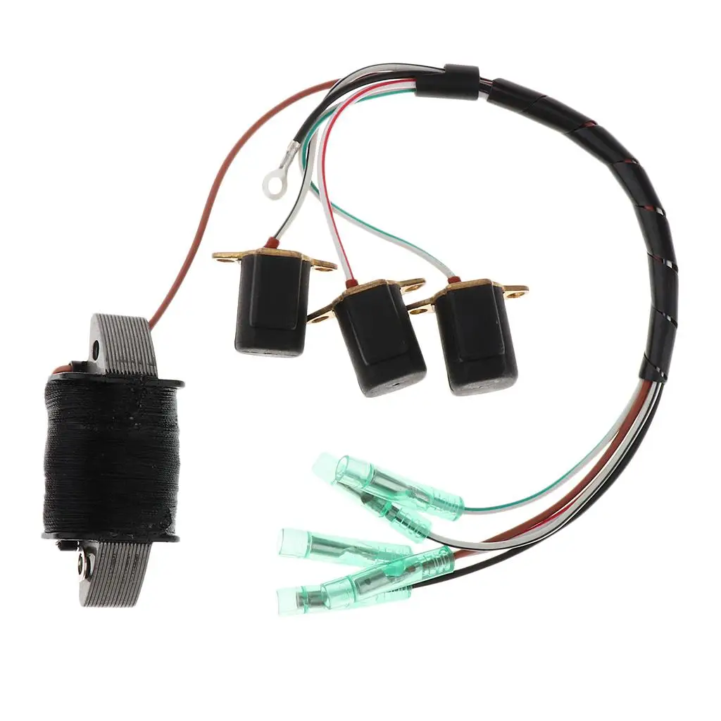 

Outboard Motor Charging Coil High Quality Metal for Yamaha 60HP 70HP 2T Engine Maintenance Parts