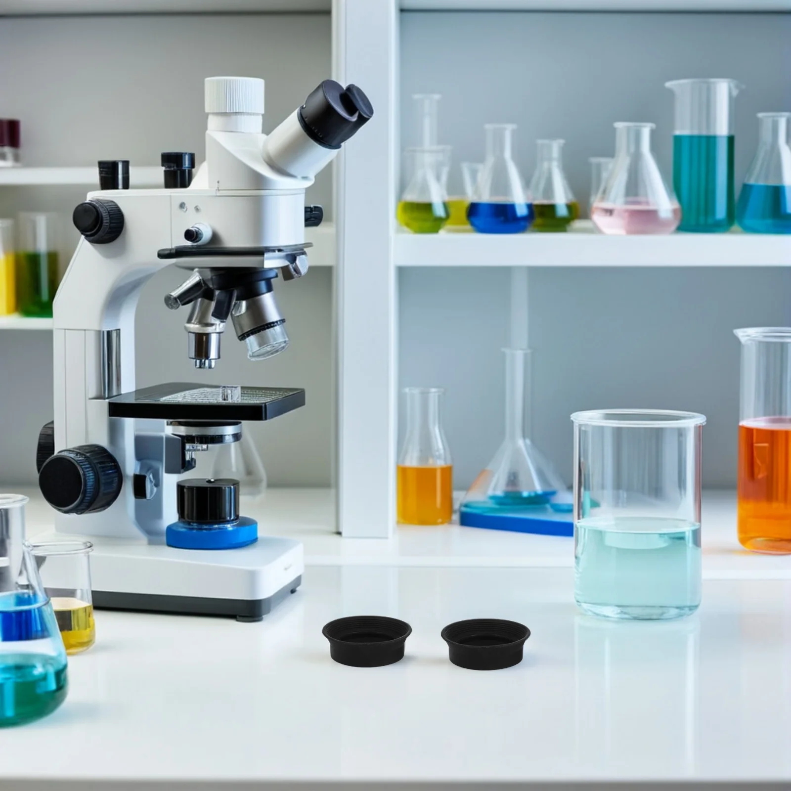 

4Pcs Astronomical Eyepiece Shield Soft Rubber Microscope Accessories Light Blocking Eye Protection Easy Installation