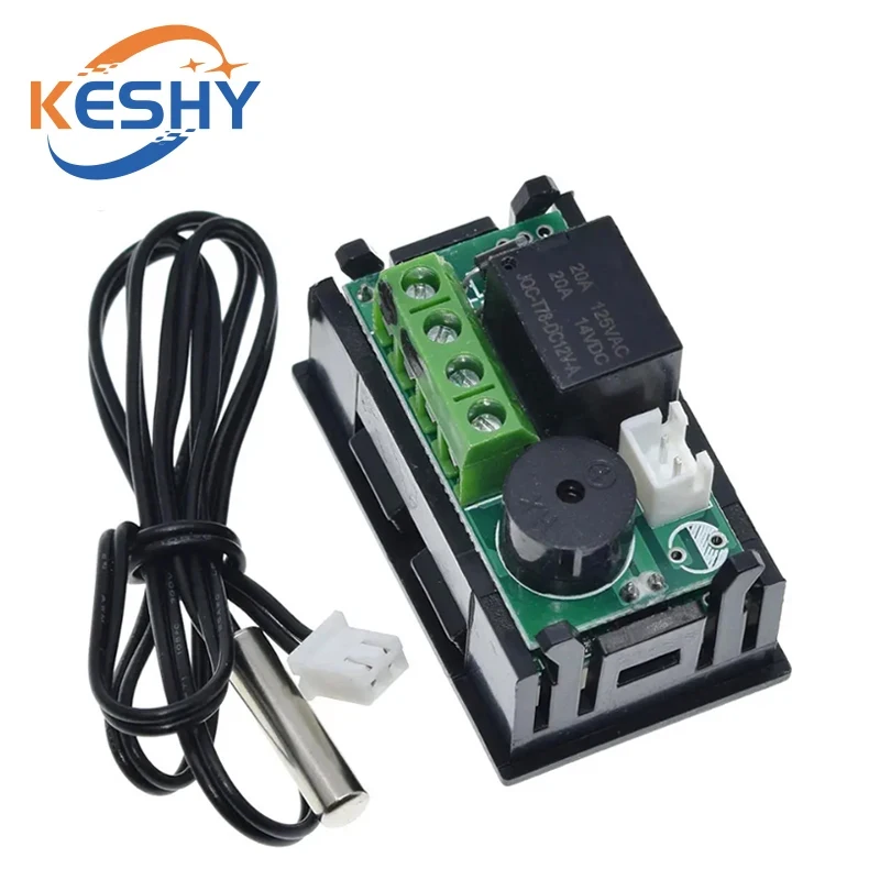 1PCS W2809 W1209WK Digital LED Thermostat Temperatur Controller Smart Temp Sensor Board Modul 12V DC + Wasserdicht NTC sensor
